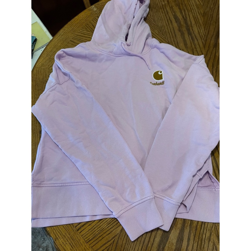 Carhartt Tencel Fiber Series Loose Fit Hoodie Lavender Purple Womens Small 4-6